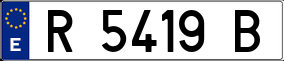 Trailer License Plate